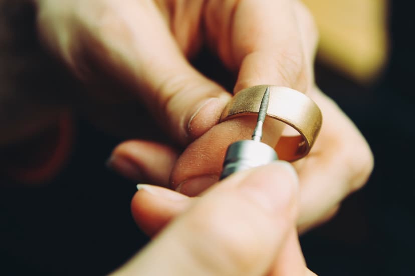 Goldsmith at work